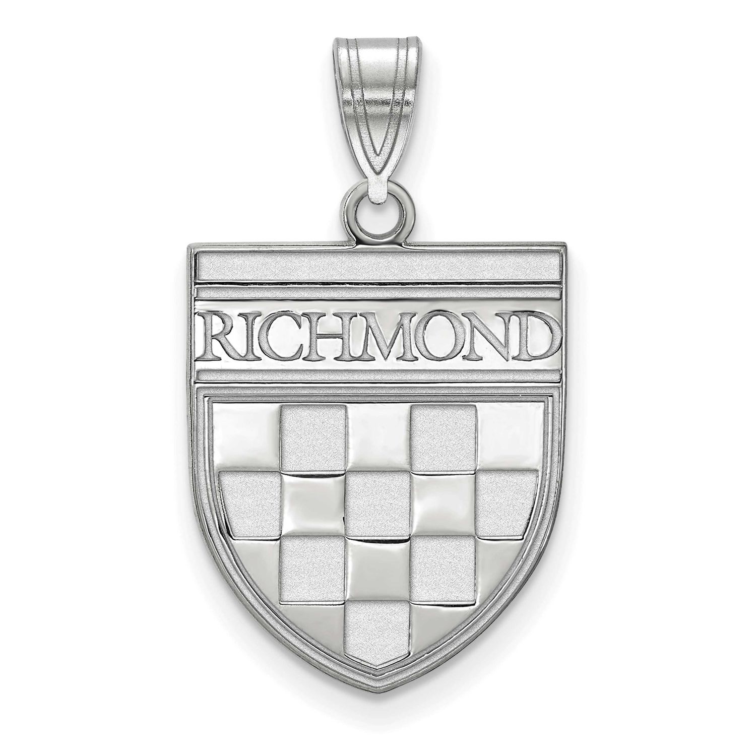 University of Richmond Large Shield Pendant 10k White Gold 1W021URV, UPC: 191101781070