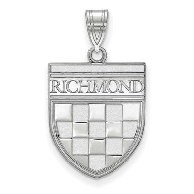 University of Richmond Large Shield Pendant 10k White Gold 1W021URV, UPC: 191101781070