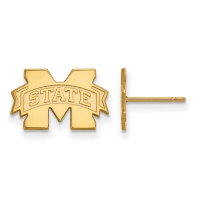 Mississippi State University Extra Small Post Earrings 10k Gold 1Y008MSS, UPC: 886774805528