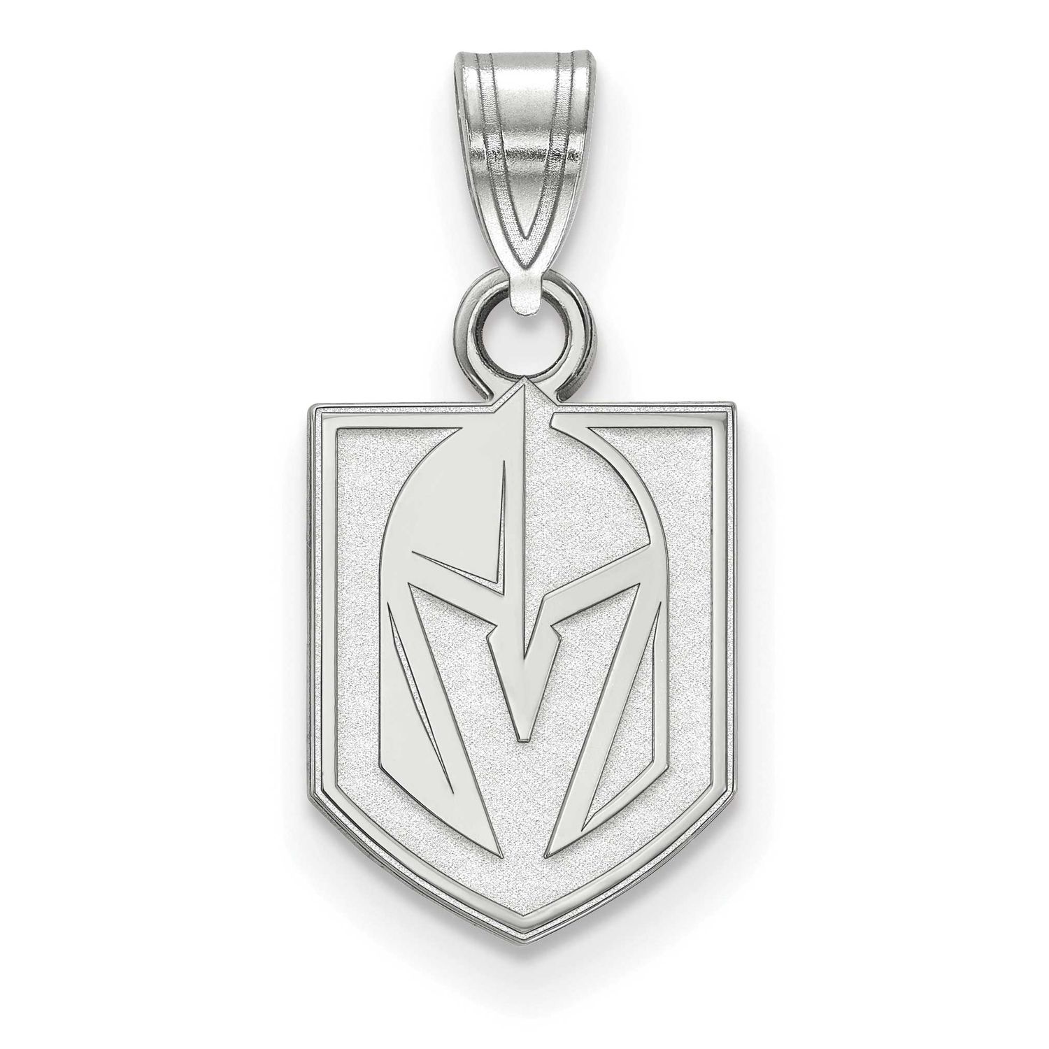 NHL Vegas Golden Knights Small Pendant 14k White Gold 4W002VGK, UPC: 191101771149