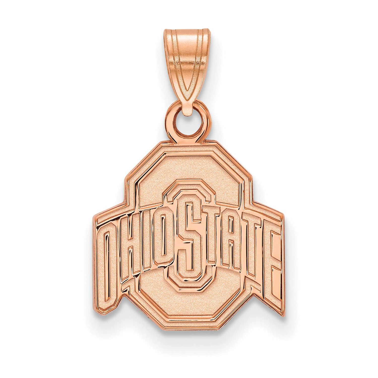 14K Rose Gold The Ohio State University Small Pendant 14k Rose Gold 4R002OSU, UPC: 191101780363