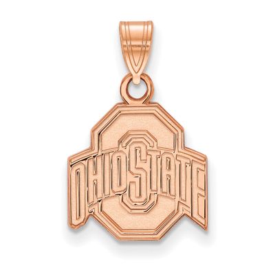 14K Rose Gold The Ohio State University Small Pendant 14k Rose Gold 4R002OSU, UPC: 191101780363
