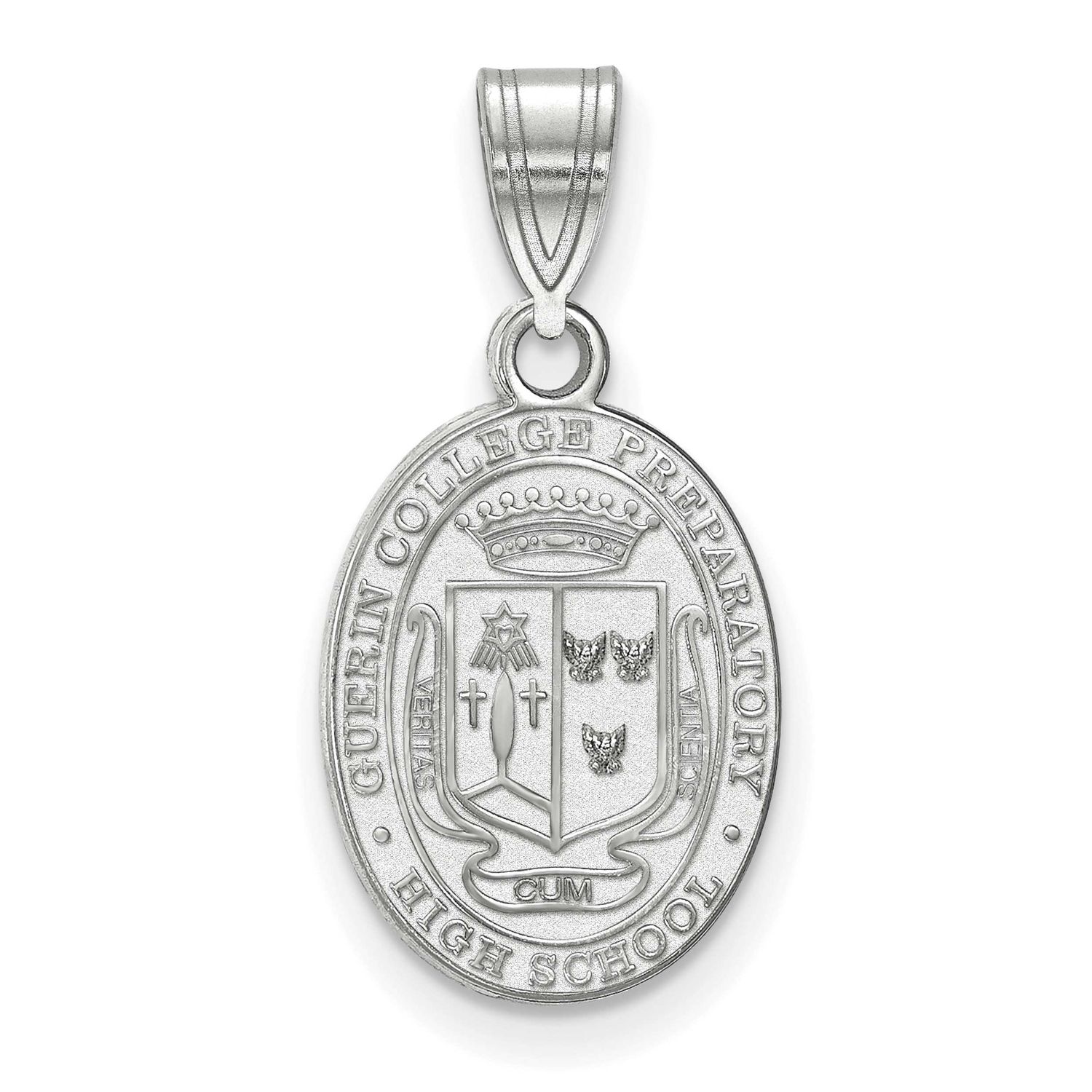La Guerin Hs Seal Oval 5/8 Pendant 10k White Gold GPIL001-10W, UPC: 191101773396