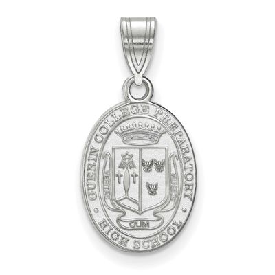 La Guerin Hs Seal Oval 5/8 Pendant 10k White Gold GPIL001-10W, UPC: 191101773396