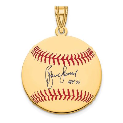 Bruce Sutter Hall of Fame Signature Small Epoxy Baseball Pendant 10k Gold 1YHF11BS06, UPC: