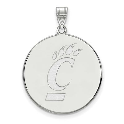University of Cincinnati Extra Large Disc Pendant 14k White Gold 4W048UC, UPC: 886774850153