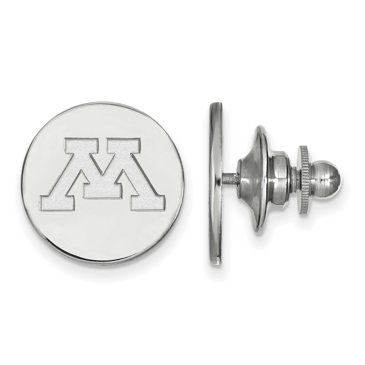 University of Minnesota Letter M Lapel Pin 14k White Gold 4W009UMN, UPC: 886774837239