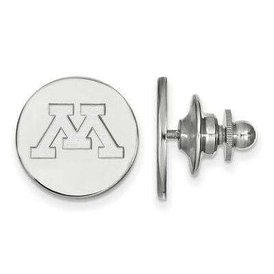 University of Minnesota Letter M Lapel Pin 14k White Gold 4W009UMN, UPC: 886774837239
