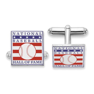 Hall of Fame Epoxy Cufflinks Sterling Silver SSHF06, UPC: