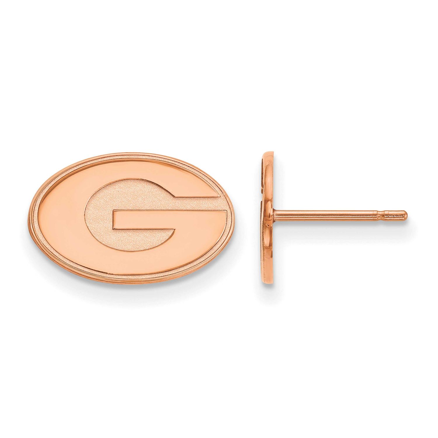Rose Gold-Plated University of Georgia Extra Small Post Earrings Sterling Silver RP008UGA, UPC: 191…