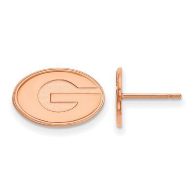 Rose Gold-Plated University of Georgia Extra Small Post Earrings Sterling Silver RP008UGA, UPC: 191…