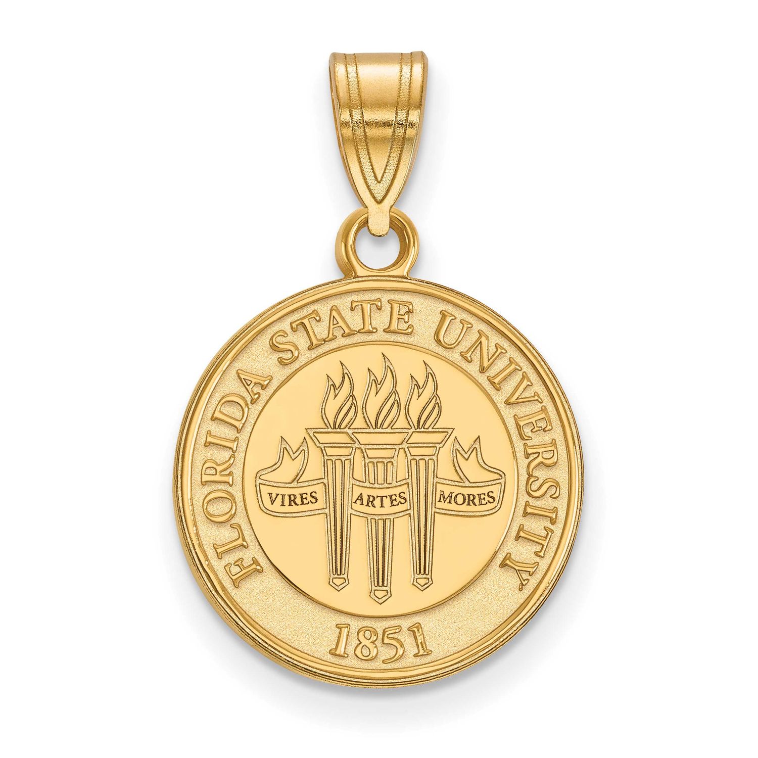 Florida State U. Medium Crest Pendant 14k Gold 4Y077FSU, UPC: