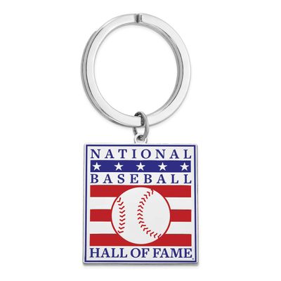 Hall of Fame Epoxy Keychain Sterling Silver SSHF08, UPC: