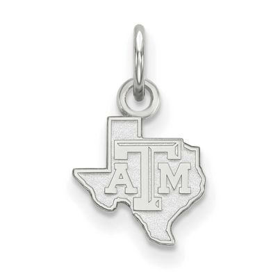 Texas A And M University State Outline Extra Small Pendant 14k White Gold 4W040TAM, UPC: 8867748476…