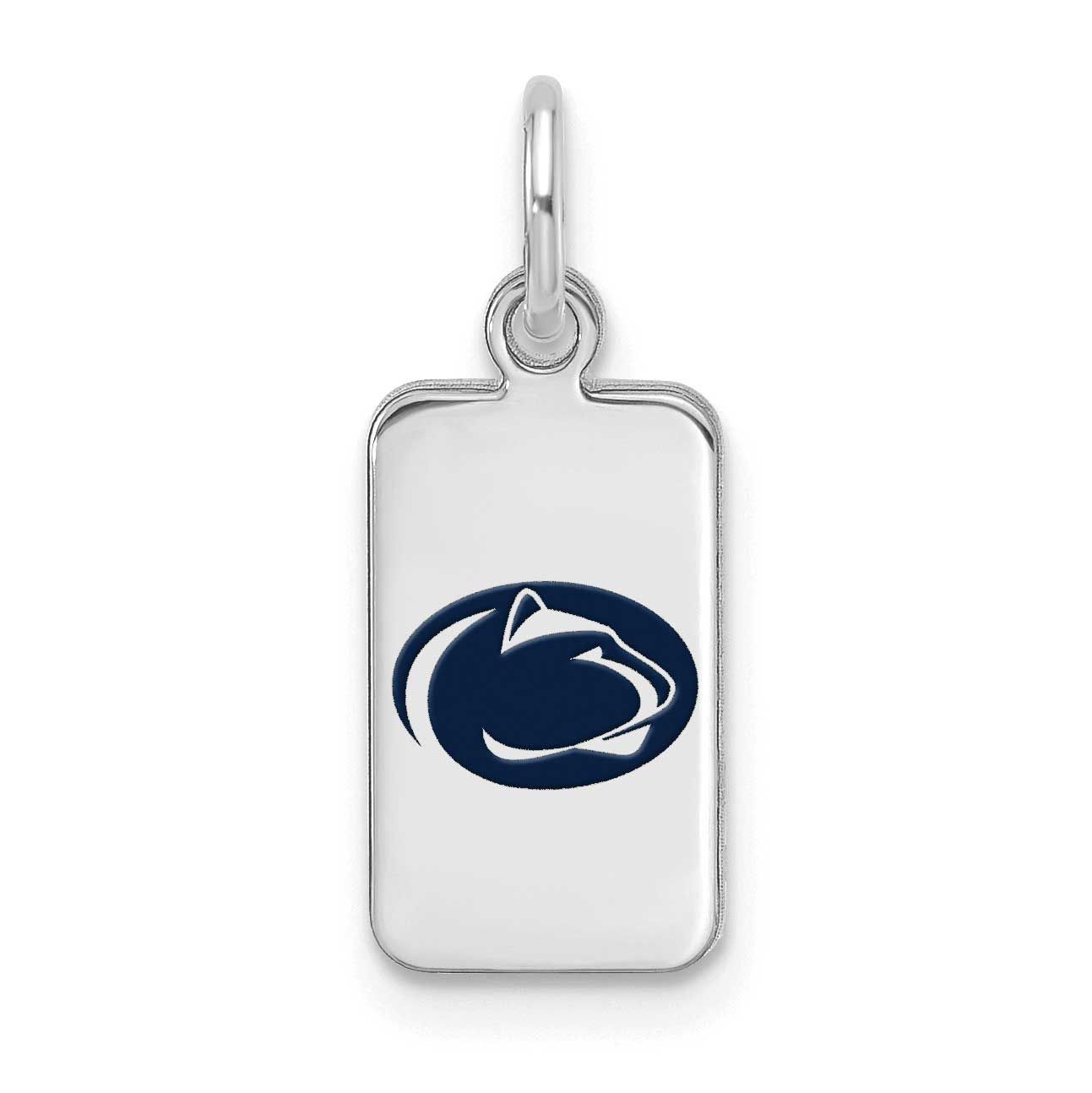 Penn State University Enamel Tag Pendant Sterling Silver Rhodium-plated SS126PSU, UPC: 196904187333