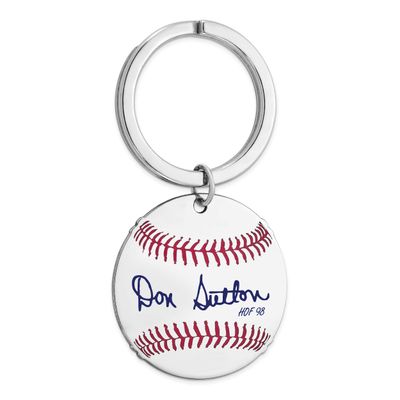 Don Sutton Hall of Fame Signature Epoxy Baseball Keychain Sterling Silver SSHF03DS98, UPC: