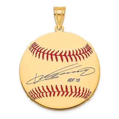 Vladimir Guerrero Hall of Fame Signature Medium Epoxy Baseball Pendant 10k Gold 1YHF10VG18, UPC: