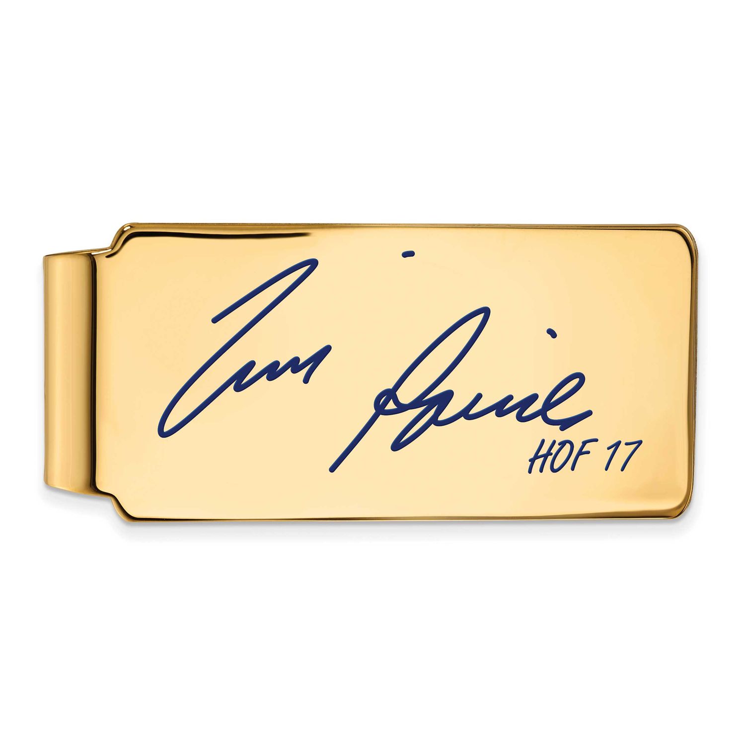 Tim Raines Hall of Fame Signature Epoxy Money Clip Gold-plated Sterling Silver GPHF04TR17, UPC: