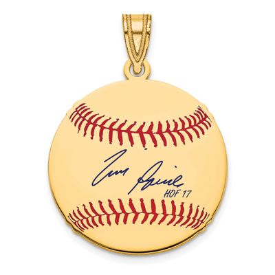 Tim Raines Hall of Fame Signature Small Epoxy Baseball Pendant 14k Gold 4YHF11TR17, UPC: