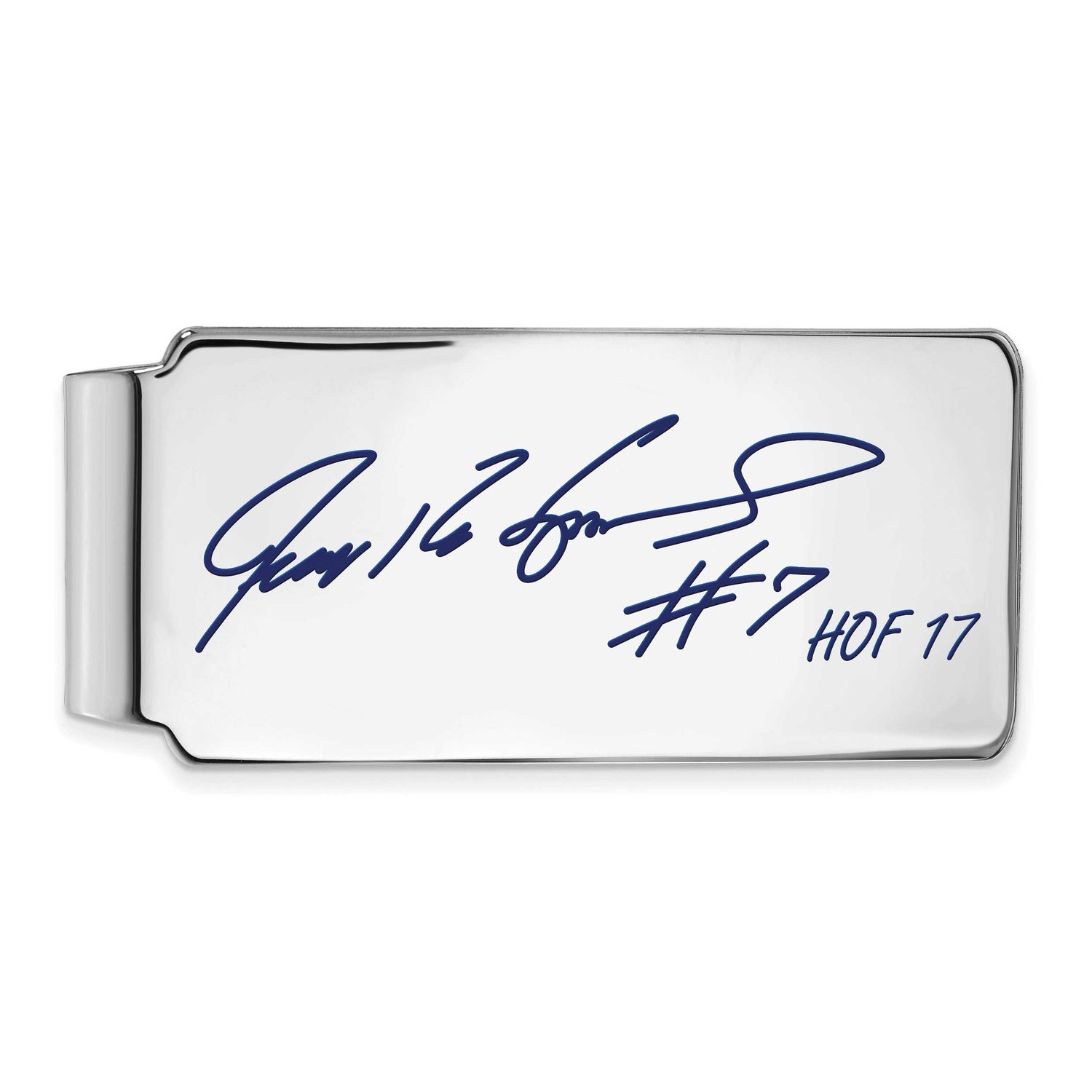 Ivan Pudge Rodriguez Hall of Fame Signature Epoxy Money Clip  Sterling Silver SSHF04IR17, UPC: