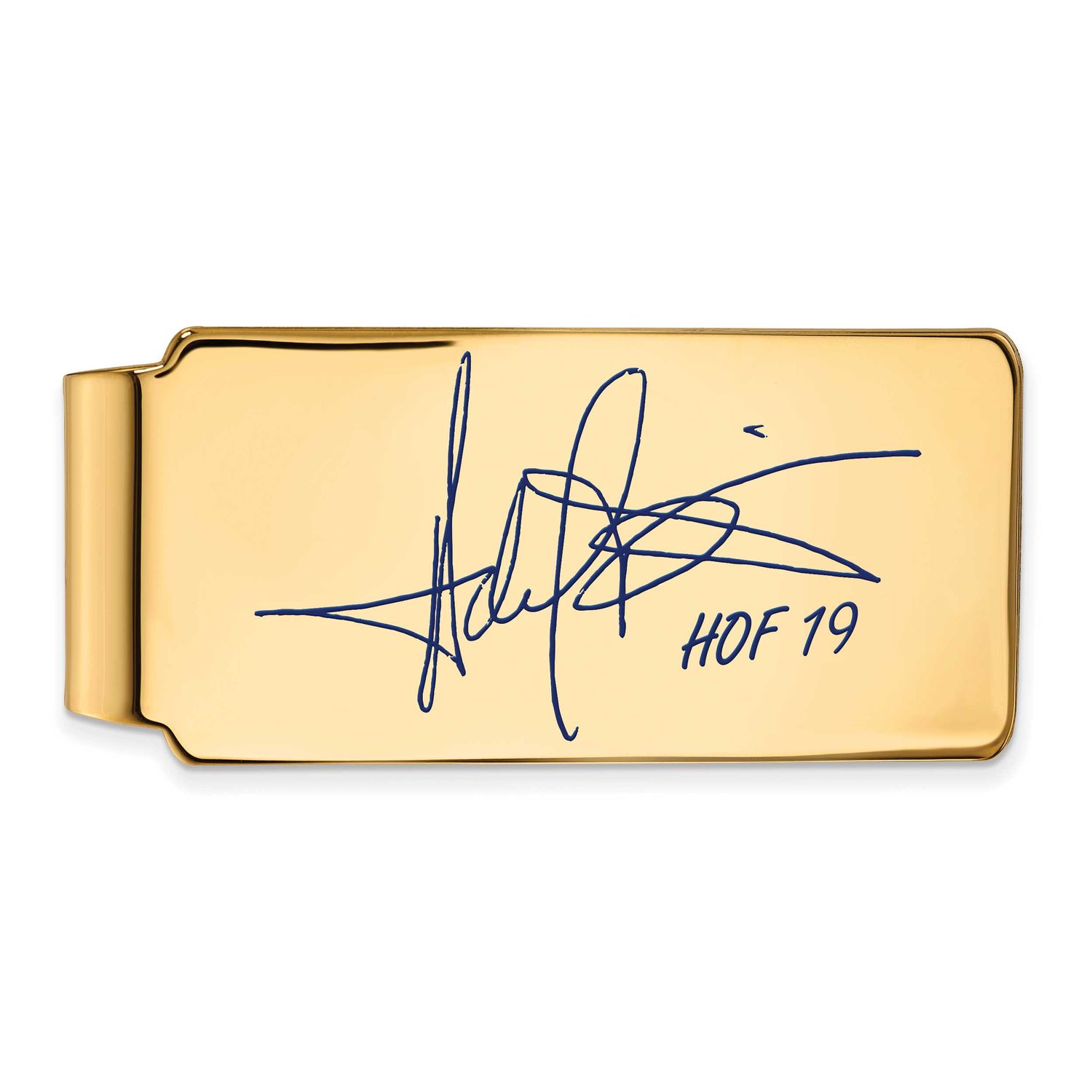 Harold Baines Hall of Fame Signature Epoxy Money Clip Gold-plated Sterling Silver GPHF04HB19, UPC: