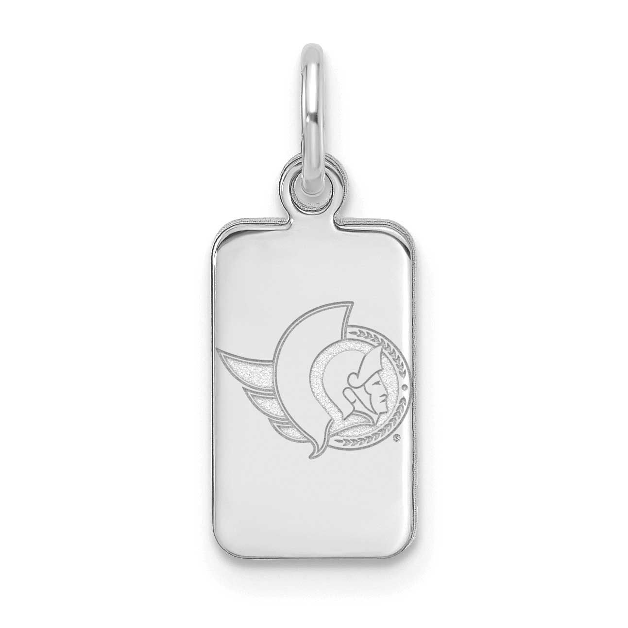 NHL Ottawa Senators Tag Pendant Sterling Silver Rhodium-plated SS125SEN, UPC: 196904184851