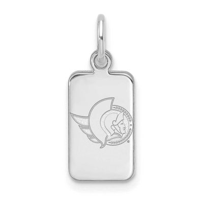 NHL Ottawa Senators Tag Pendant Sterling Silver Rhodium-plated SS125SEN, UPC: 196904184851