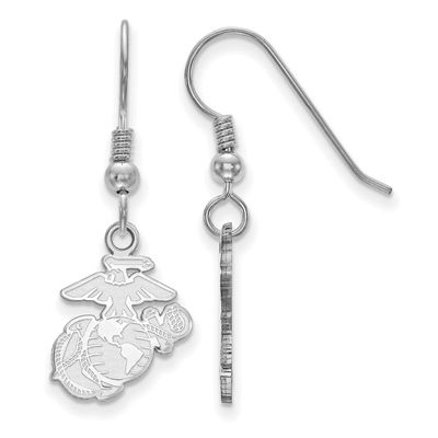 U.S. Marine Corps Post Earrings 14k White Gold 4W014USMC, UPC: