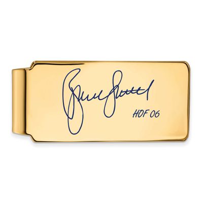 Bruce Sutter Hall of Fame Signature Epoxy Money Clip Gold-plated Sterling Silver GPHF04BS06, UPC: