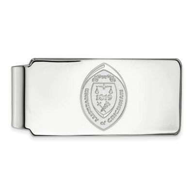 University of Cincinnati Crest Money Clip Sterling Silver Rhodium-plated SS044UC, UPC: 886774705170