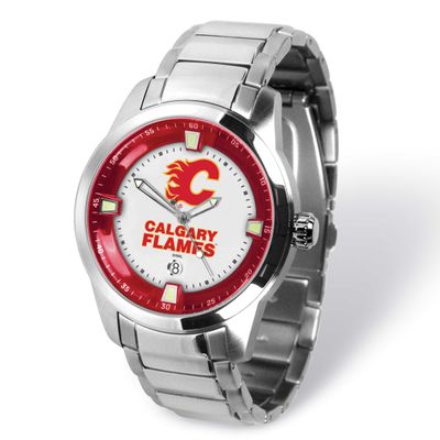 Gametime NHL Calgary Flames Titan Quartz Watch with Date Stainless Steel XWM3644, UPC: 82652871207