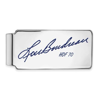 Lou Boudreau Hall of Fame Signature Epoxy Money Clip Sterling Silver SSHF04LB70, UPC: