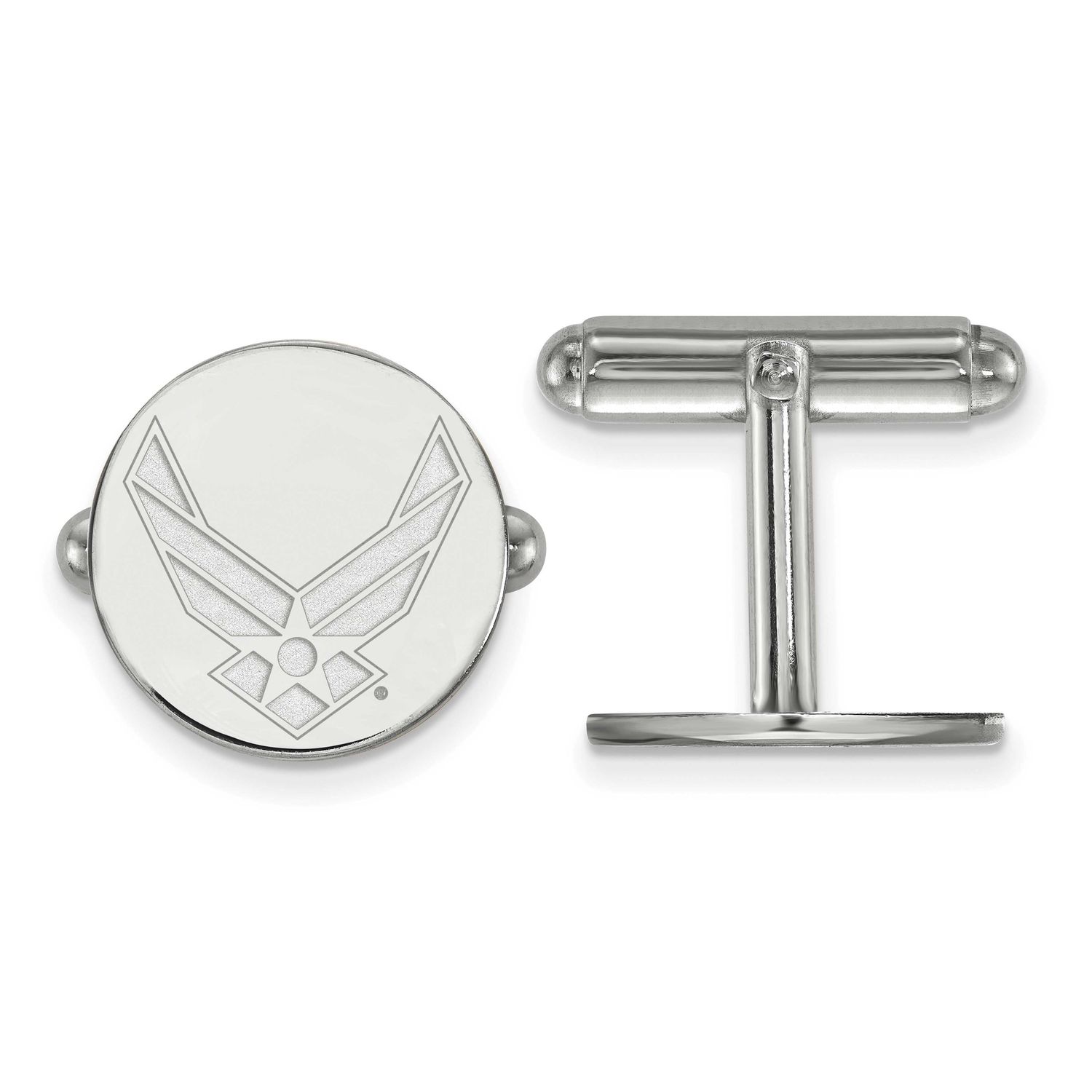 U.S. Air Force Cufflinks Sterling Silver Rhodium-plated SS009USAF, UPC: 191101215049