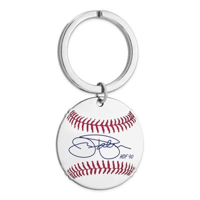 Jim Palmer Hall of Fame Signature Epoxy Baseball Keychain Sterling Silver SSHF03JP90, UPC:
