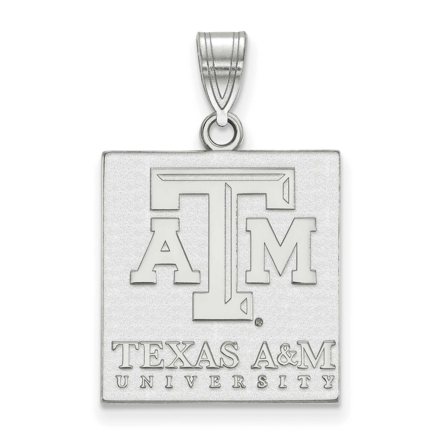 Texas A And M University Large Pendant 14k White Gold 4W067TAM, UPC: 886774853499