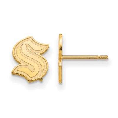 NHL Seattle Kraken Extra Small Post Earrings 10k Gold 1Y008KRA, UPC: 196904345405