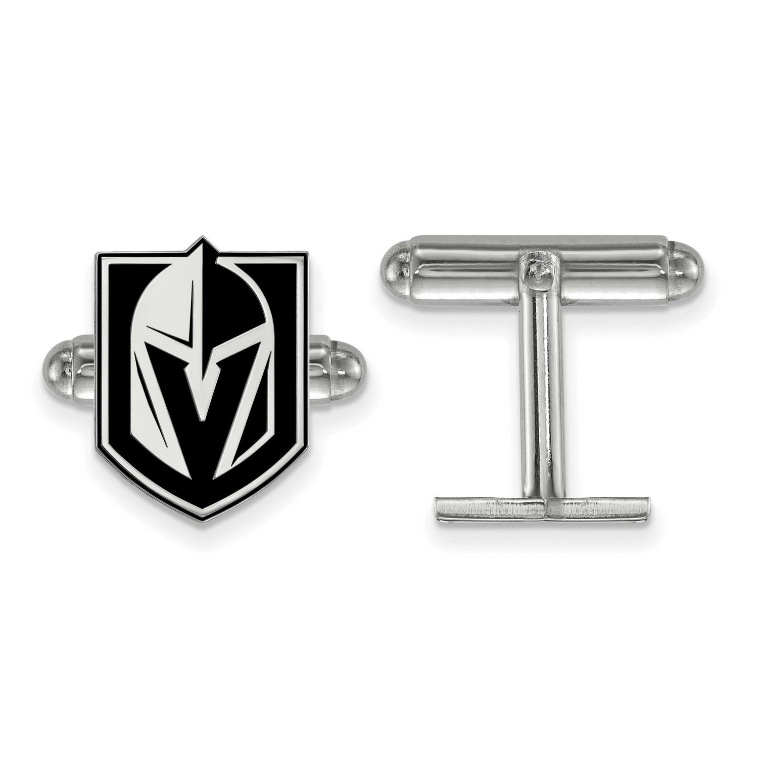 Vegas Golden Knights Epoxied Cufflinks Sterling Silver SS034VGK, UPC: