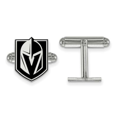 Vegas Golden Knights Epoxied Cufflinks Sterling Silver SS034VGK, UPC:
