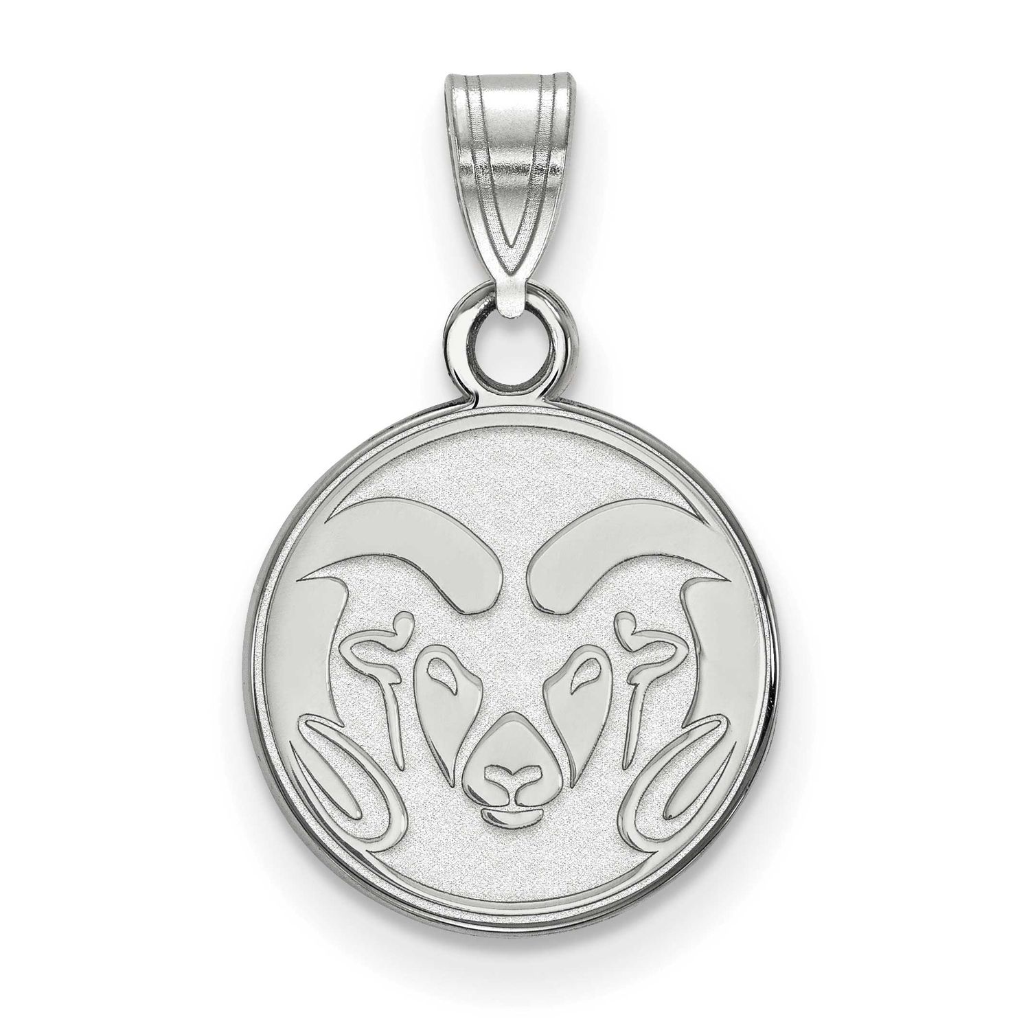 Colorado State University Ram Small Pendant Sterling Silver Rhodium-plated SS001COS, UPC: 886774680…