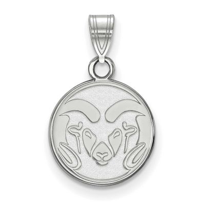Colorado State University Ram Small Pendant Sterling Silver Rhodium-plated SS001COS, UPC: 886774680…