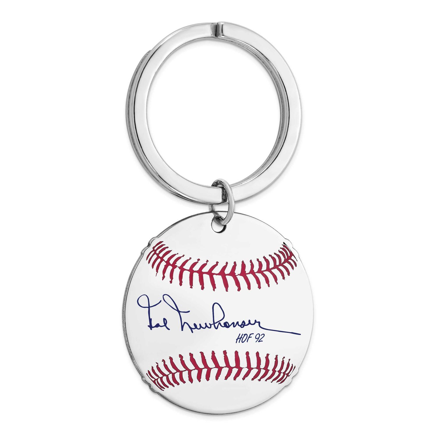 Hal Newhouser Hall of Fame Signature Epoxy Baseball Keychain Sterling Silver SSHF03HN92, UPC: