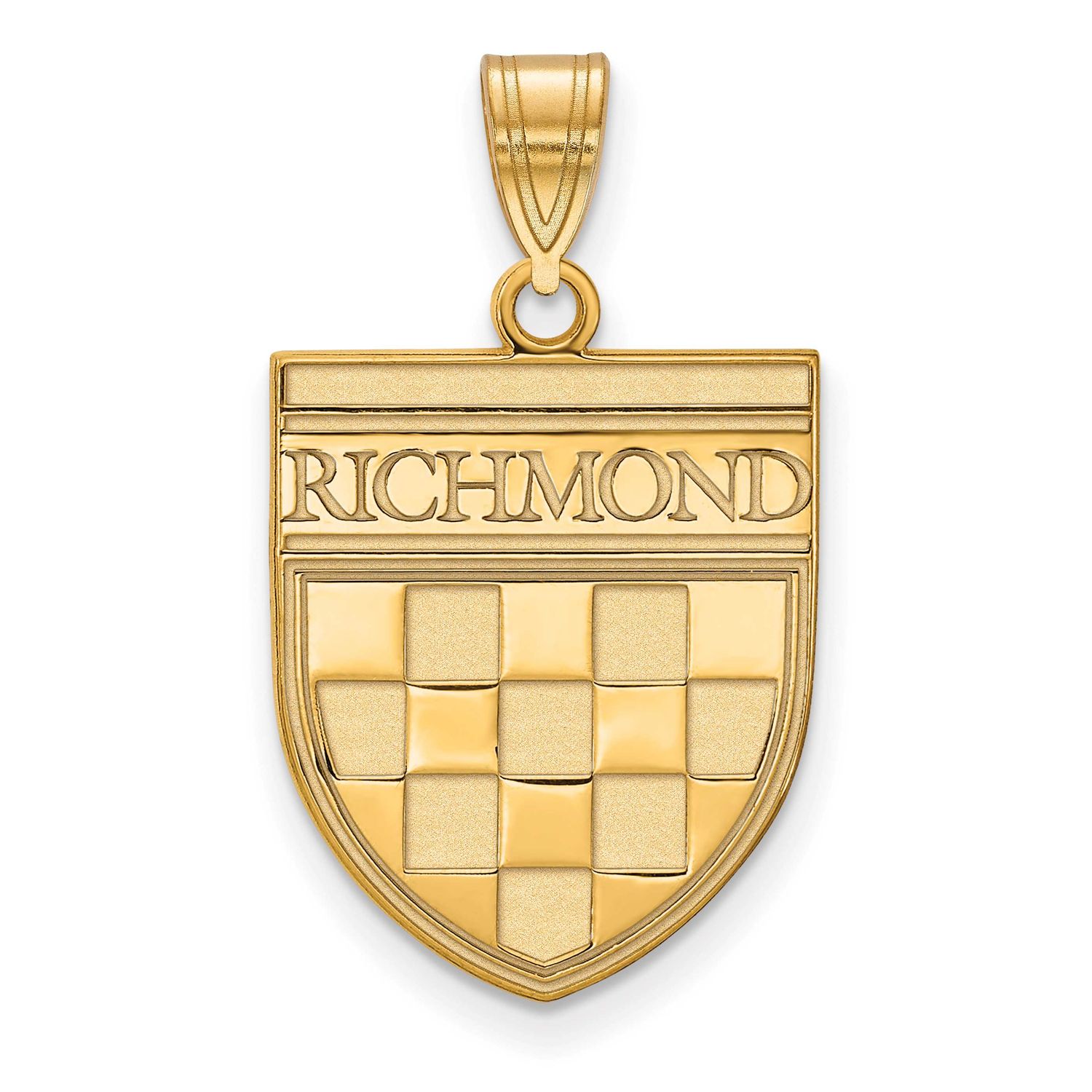 University of Richmond Large Shield Pendant 14k Gold 4Y021URV, UPC: 191101779558
