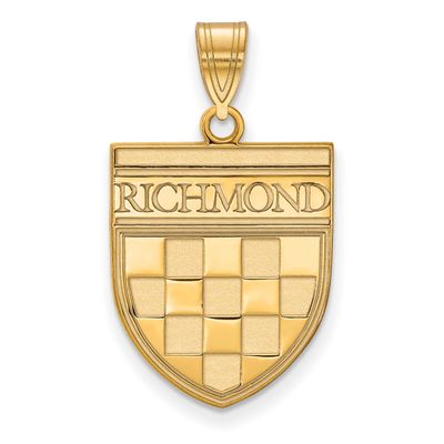 University of Richmond Large Shield Pendant 14k Gold 4Y021URV, UPC: 191101779558