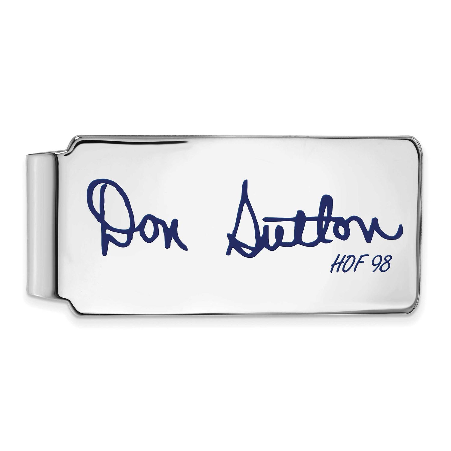 Don Sutton Hall of Fame Signature Epoxy Money Clip Sterling Silver SSHF04DS98, UPC: