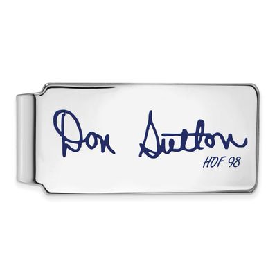 Don Sutton Hall of Fame Signature Epoxy Money Clip Sterling Silver SSHF04DS98, UPC: