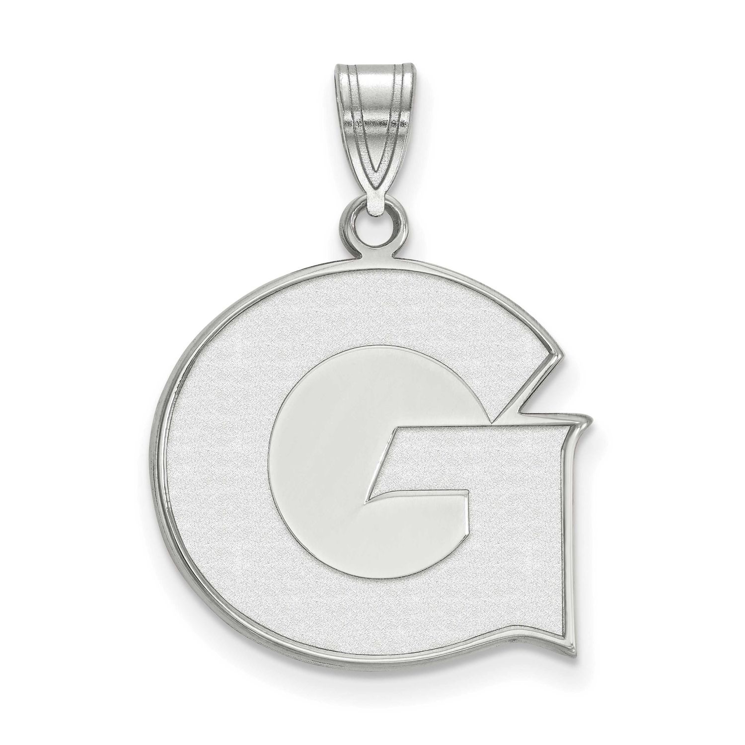 Georgetown University Letter G Large Pendant 14k White Gold 4W002GC, UPC: 886774826530