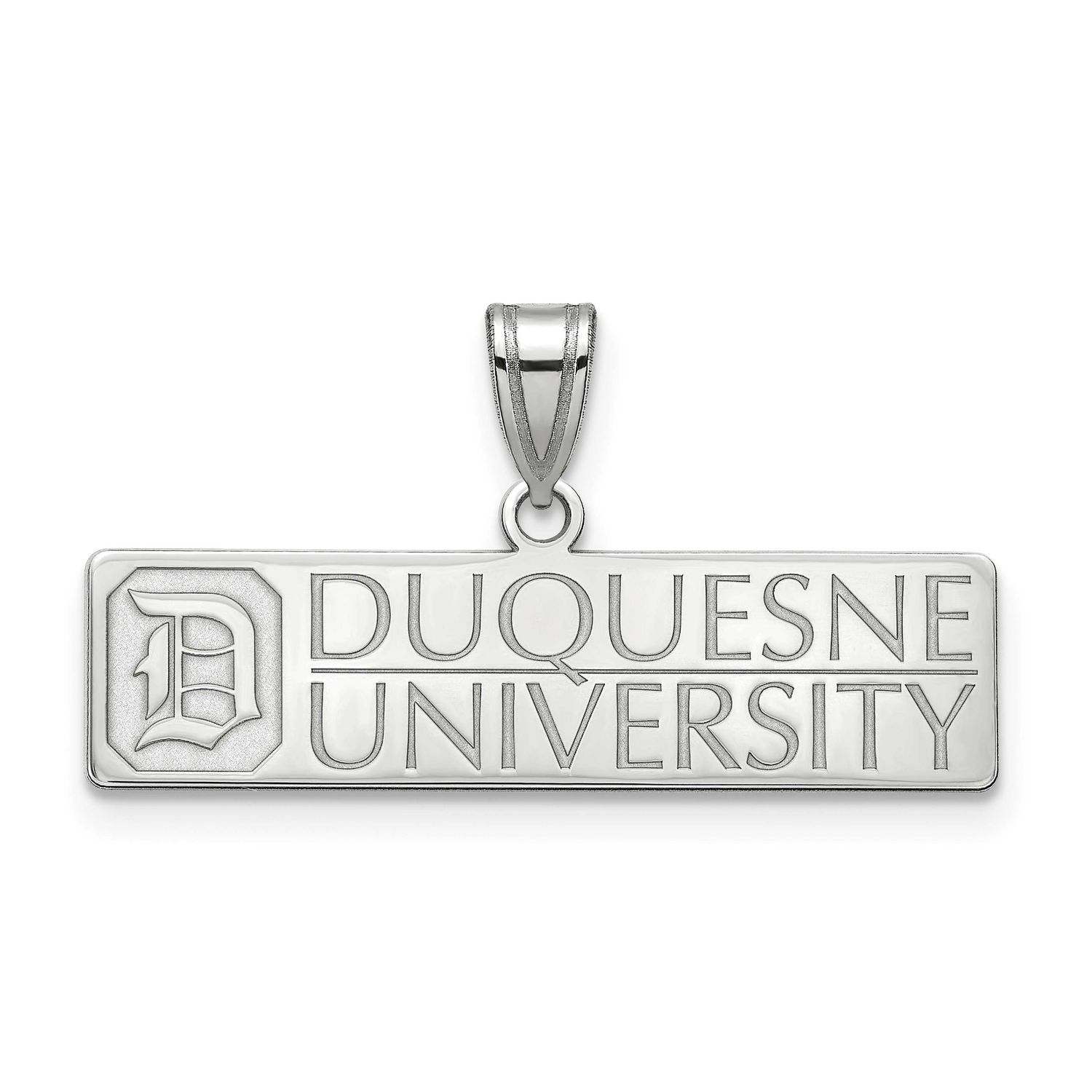 Duquesne University Large Pendant 10k White Gold 1W002DUU, UPC: 886774767949