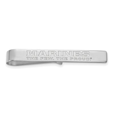 U.S. Marine Corps Tie Bar Sterling Silver Rhodium-plated SS017USMC, UPC: 191101775321
