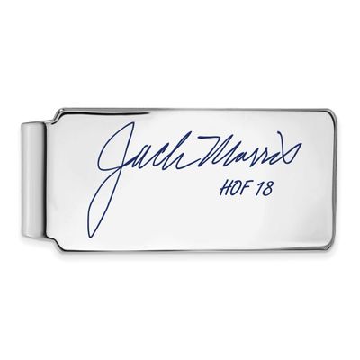 Jack Morris Hall of Fame Signature Epoxy Money Clip Sterling Silver SSHF04JM18, UPC: