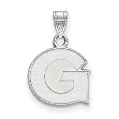 Georgetown University Letter G Small Pendant Sterling Silver Rhodium-plated SS001GC, UPC: 886774684…